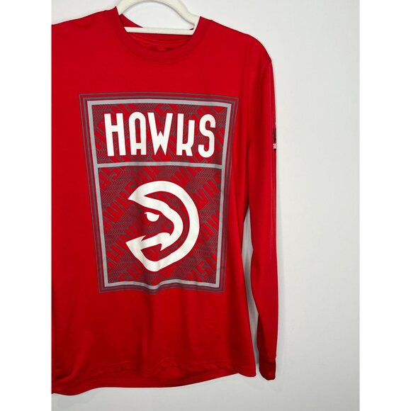 Atlanta Hawks T Shirt Mens Medium Top Basketball Tee NBA Graphic Activewear Gym - Picture 4 of 13